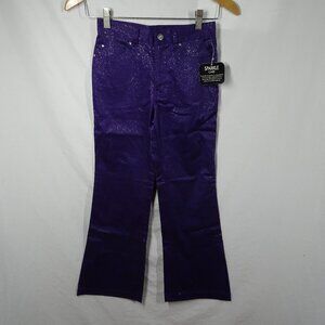 Girl Identity Girls Youth Sparkly Purple Pants Size 10